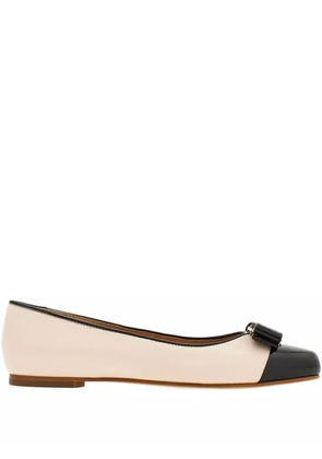 Ferragamo Varina leather ballerina shoes - Pink