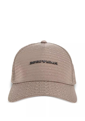 Emporio Armani logo-plaque baseball cap - Neutrals