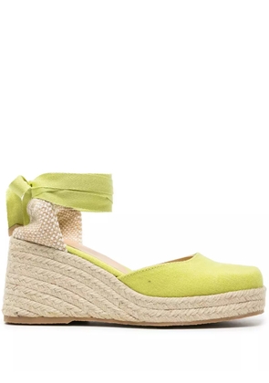 Castañer Tina 60mm wedge espadrilles - Green