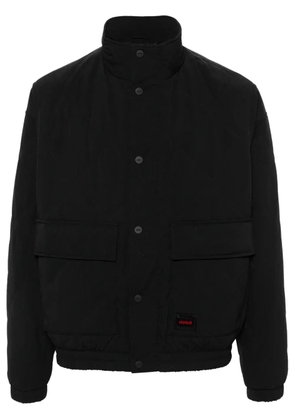 HUGO logo-tag water-repellent jacket - Black