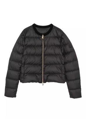 Moncler zip-up quilted jacket - Black