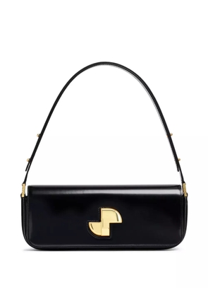 Patou Le Lock leather shoulder bag - Black