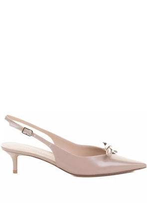 Roberto Festa Senya bow-detail slingback pumps - Neutrals