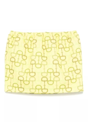 Gucci printed mini skirt - Yellow