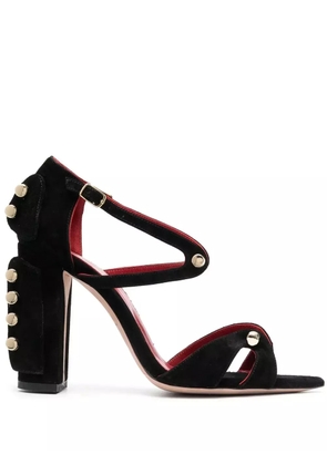 HARDOT 100mm I’m Oral studded sandals - Black