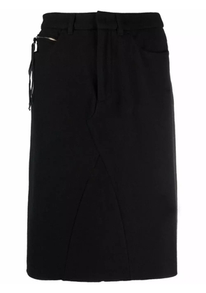 Maison Martin Margiela Pre-Owned 2000s high-waisted straight skirt - Black