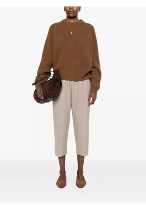 Dusan elastic-waist trousers - Neutrals