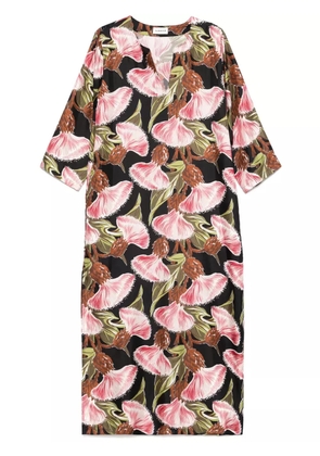 P.A.R.O.S.H. floral-print maxi dress - Black