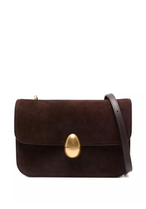 NEOUS suede clasp-fastening shoulder bag - Brown
