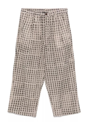Glass Cypress patterned trousers - Neutrals