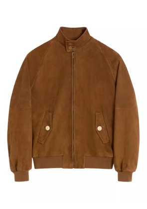 Valentino Garavani suede jacket - Brown