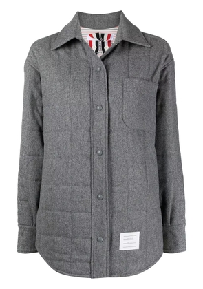 Thom Browne oversized padded shirt jacket - Grey