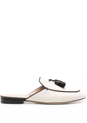 Scarosso Giorgina canvas mules - Neutrals