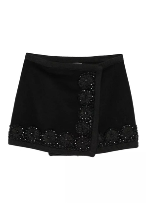 P.A.R.O.S.H. embellished wrap mini skirt - Black