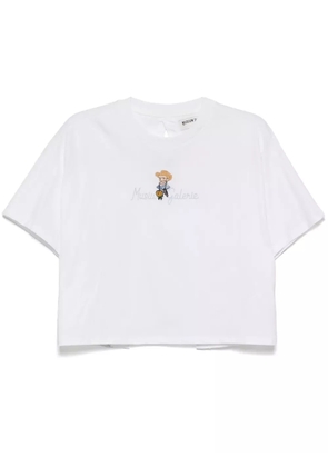 Musium Div. logo-embroidered T-shirt - White