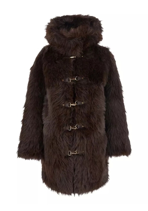 Urbancode long-sleeve toggle-fastening coat - Brown