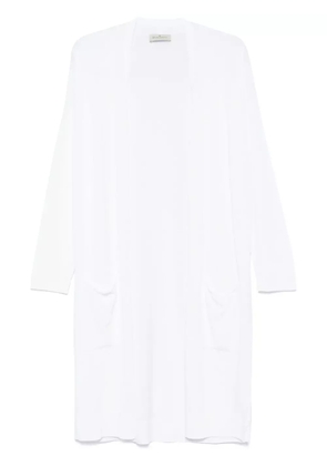 Bruno Manetti fine-knit coat - White