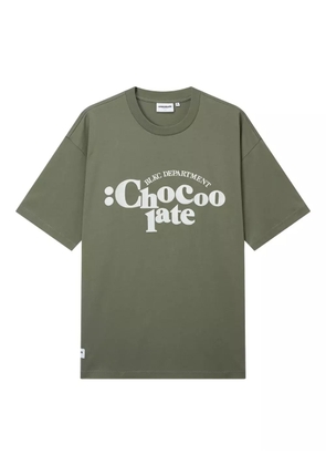 CHOCOOLATE logo print T-shirt - Green