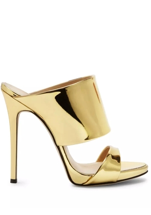 Giuseppe Zanotti 120mm Andrea metallic-finish sandals - Gold