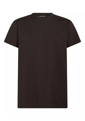 Karl Lagerfeld embroidered t-shirt - Brown