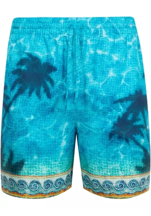 Casablanca silk shorts - Blue