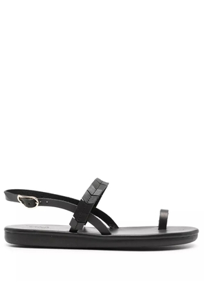 Ancient Greek Sandals Kamara leather sandals - Black