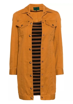 Jean Paul Gaultier Pre-Owned 1980s layered shirt minidress - Orange