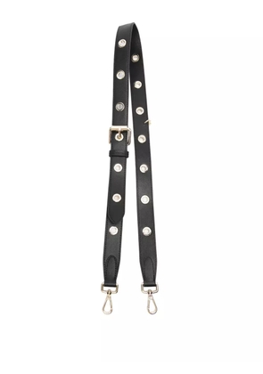 Maje eyelet-detail leather bag strap - Black