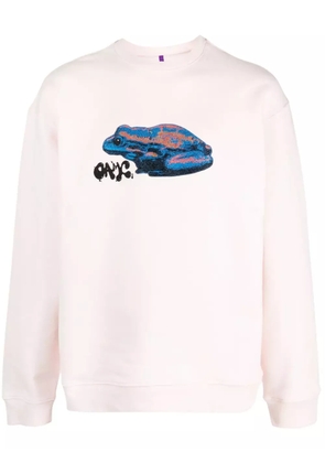 OAMC frog-print cotton jumper - Pink