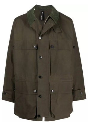 Mackintosh COUNTRY waxed cotton coat - Green