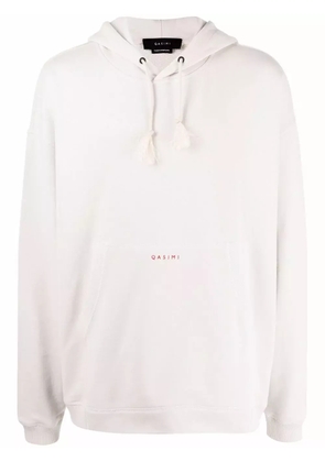 Qasimi We The People embroidered hoodie - White