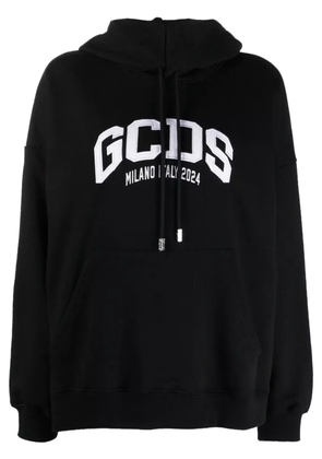 GCDS Lounge Logo cotton hoodie - Black