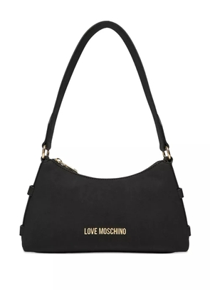 Love Moschino logo shoulder bag - Black