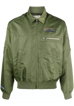 Zadig&Voltaire appliqué-detail satin-finish bomber jacket - Green