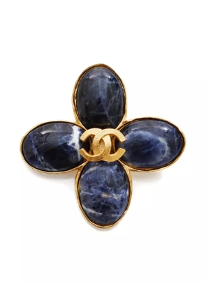 CHANEL Pre-Owned 1995 interlocking-CC brooch - Gold