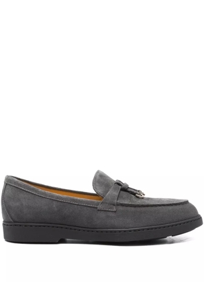 Doucal's tassel-detail suede loafers - Grey