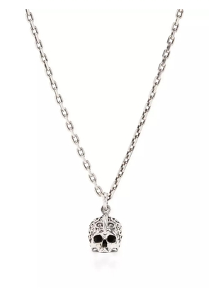 Emanuele Bicocchi skull pendant necklace - Silver