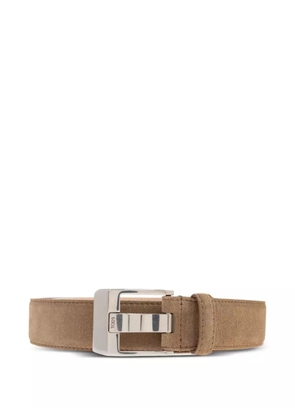 Tod's suede-leather buckle belt - Brown