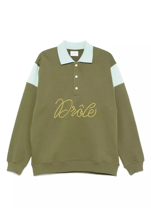 Drôle De Monsieur cotton polo shirt - Green