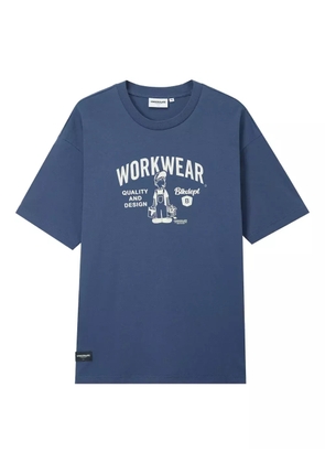 CHOCOOLATE graphic-print T-shirt - Blue