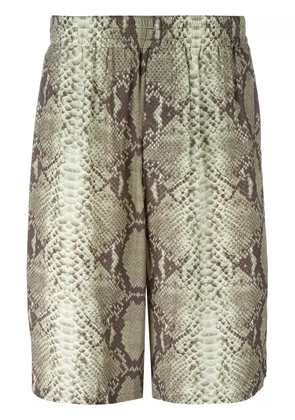 Jean Paul Gaultier Pre-Owned snake print shorts - Green