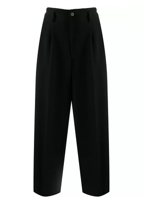 Comme Des Garçons Pre-Owned 1980s straight cropped trousers - Black
