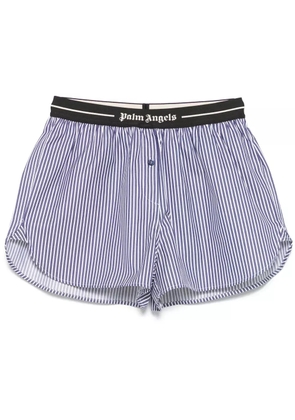 Palm Angels striped shorts - Blue