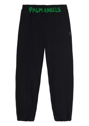 Palm Angels logo-print track pants - Black