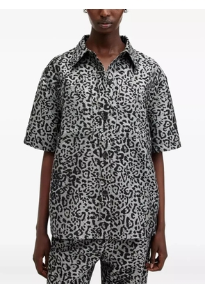 AllSaints Jemi leopard-print shirt - Grey