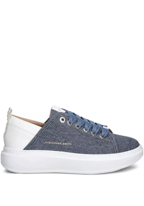 Alexander Smith lace-up platform sneakers - Blue