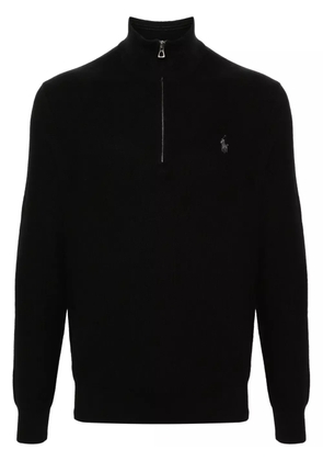 Polo Ralph Lauren Polo Pony-embroidered cotton jumper - Black