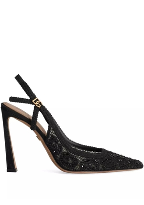 Dolce & Gabbana lace slingback pumps - Black