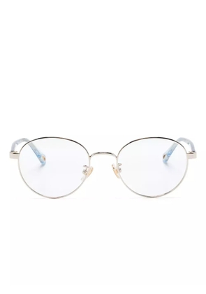 Chloé Eyewear logo-engraved round-frame glasses - Gold