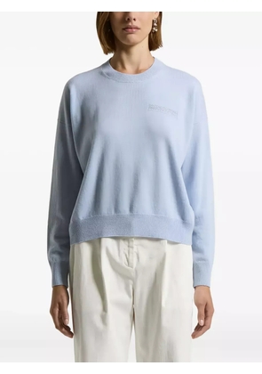 Peserico embellished crew-neck jumper - Blue